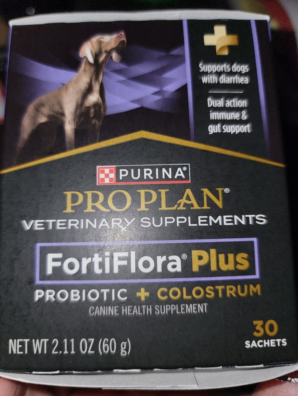 Purina Pro Plan Canine Fortiflora Plus Probiotic + Colostrum 30 Sachets - Picture 5 of 6
